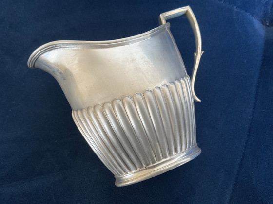 Image 1 of KIRBY BEARD & co , service 3 pièces art déco en métal argenté ( 1920 / 1930 )