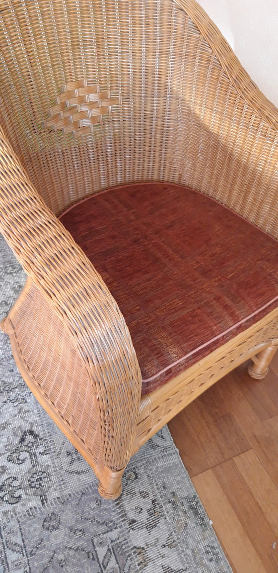 Image 1 of Rattan Bambou Armchair