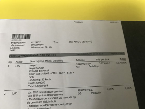 Image 1 of Tapis NEPAL Sundar collection de Munk NEUF