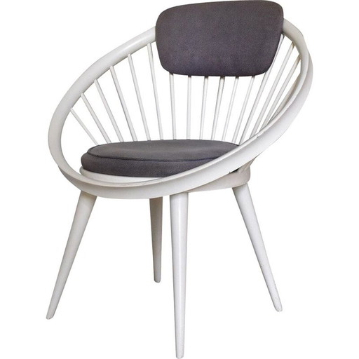 Sedia circolare vintage di Antonio Viotto anni '60