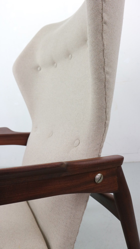 Image 1 of Sillón danés ajustable con respaldo alto en teca, de Ib KOFOD LARSEN