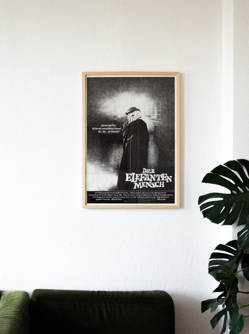 Original Vintage German Movie Poster The Elephant Man by David Lynch / 1980 / 59.4 x 84.1 cm
