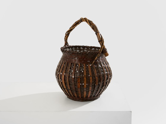 Image 1 of Set di cestini di bambù Ikebana Maeda Chikubōsai periodo Meiji 