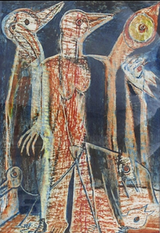 Image 1 of Rajne Dangova pastel / tiza en marco