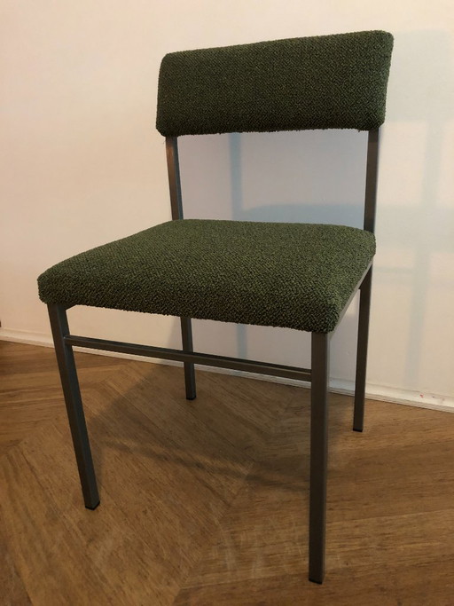 Chaise de salle à manger Traunraut avec revêtement en tissu vert