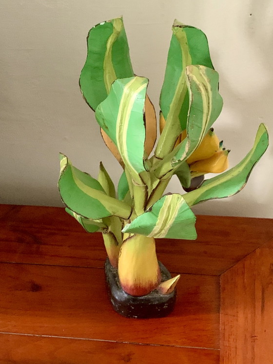 Bernadette Schillings Painted Wooden Banana Tree 30 cm – Decorative Objects (photo 3 of 14)