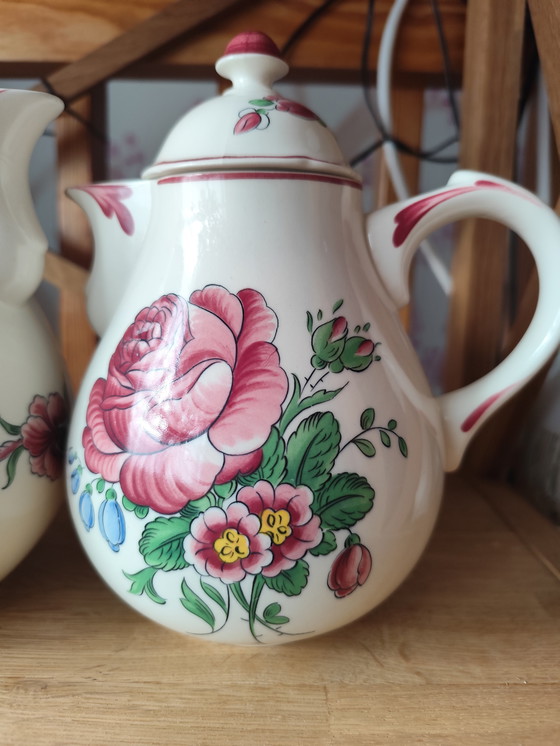 Image 1 of Vintage Villeroy & Boch "Colmar" porseleinen kannen – Set van 2 – Gemaakt in Duitsland
