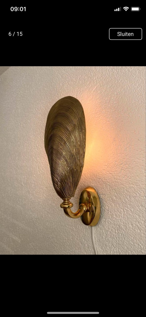 Image 1 of Vintage Maison Jansen wandlampen 70’s