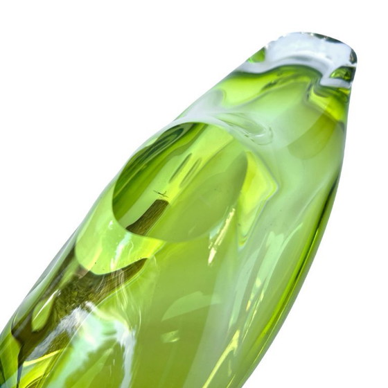 Image 1 of Ciotola in vetro verde, design di J. Broz, Skrdlovice, Cecoslovacchia, anni 1960.