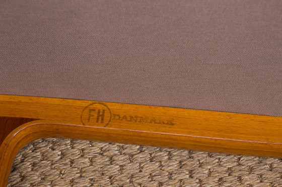 Image 1 of 2-seat Danish sofa in laminated beech and mahogany Model AX by Peter Hvidt and Orla Mogaard-Nielsen for Fritz Hansen 1960