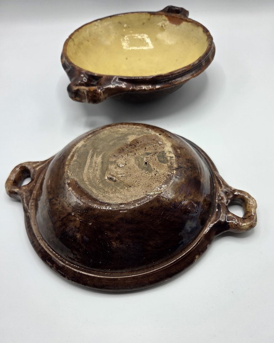 Image 1 of 2 platos antiguos de barro