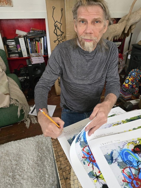 Image 1 of Sunshine of My Life, édition 24 - Kostabi, Paul - Tirage giclée signé à la main
