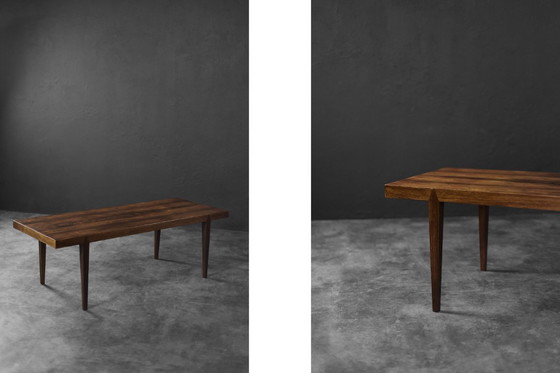 Image 1 of Vintage Deense palissander salontafel uit het midden van de eeuw door Severin Hansen voor Haslev Møbelfabrik, jaren 60