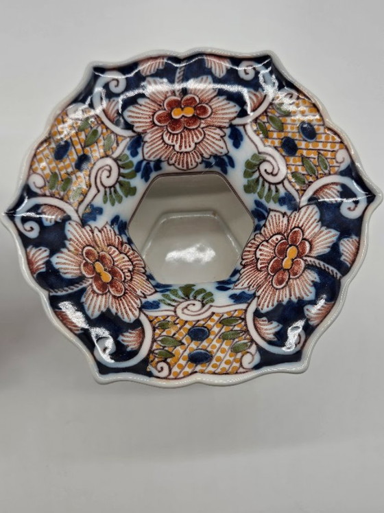 Coppia di sputacchiere 'Kwispedoor' Makkum – Antiche & Vintage (Pittore J. Visser) – Oggetti decorativi (photo 3 of 10)