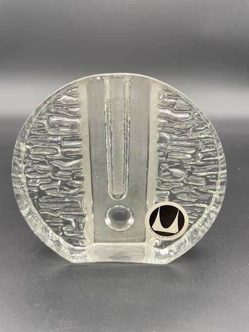 Walther-Design Solifleur Glazen Vaas met Origineel Etiket, jaren 70