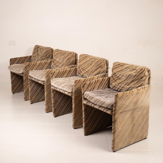 Set van 4 Salpol Fauteuils van Angelo Mazzola in samenwerking met Missoni – Velvet (photo 9 of 19)