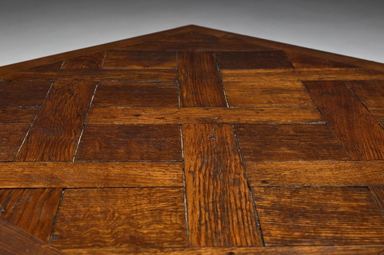 Image 1 of Brutalistischer Parkett Couchtisch, Frankreich, 1970er