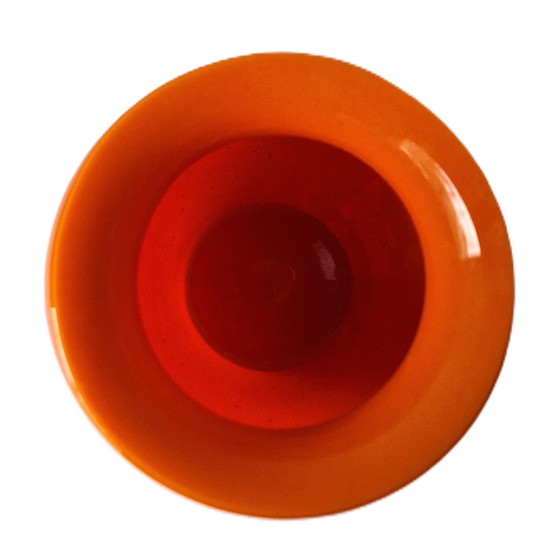 Image 1 of Kosta Boda - Orangefarbene Vase von Erik Höglund - Signiert