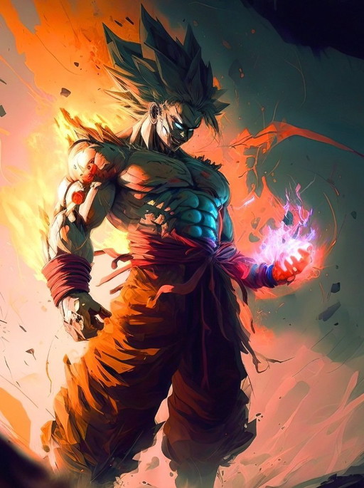 Alberto RICARDO - Dragon Ball 1 - Tela d'artista
