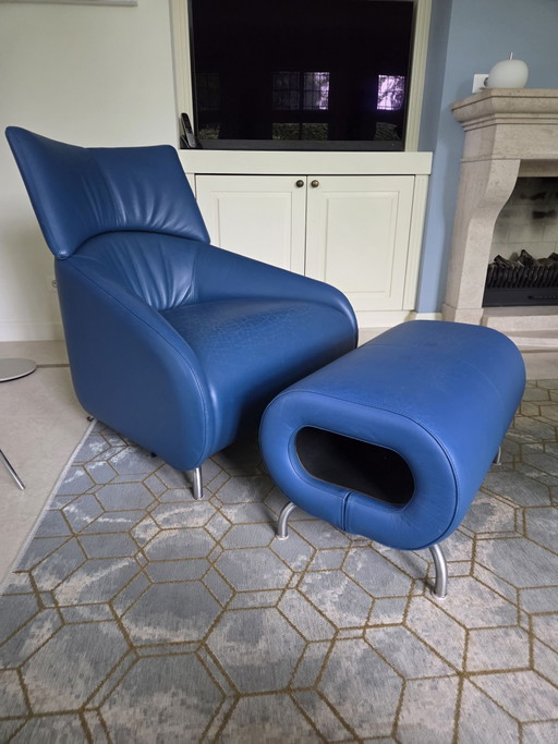 Fauteuils Leolux Solimy avec pouf
