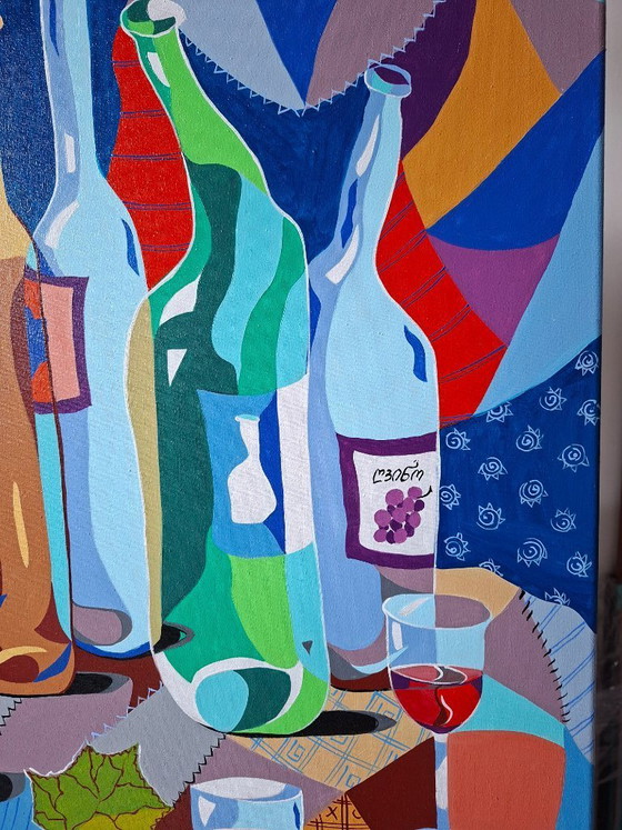 Image 1 of Colorful wine bottles - Maia Siradze