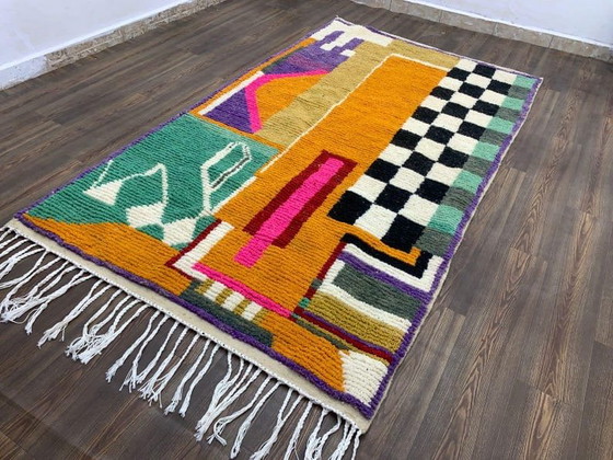 Alfombra de lana pura hecha a mano a medida, tamaño 2/3 m. – Ahrend, Wool (photo 2 of 9)