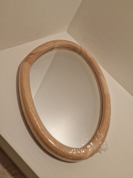 Espejos orgánicos Japandi nuevo escandinavo, Art of Living, Madera, Beige (foto 4 de 7)