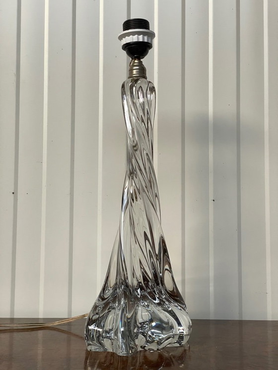 Image 1 of Vintage French Baccarat Table Lamp