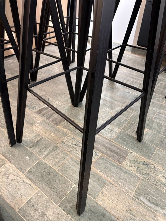 Image 1 of Set di 7 sgabelli da bar Informazioni su uno sgabello - HAY