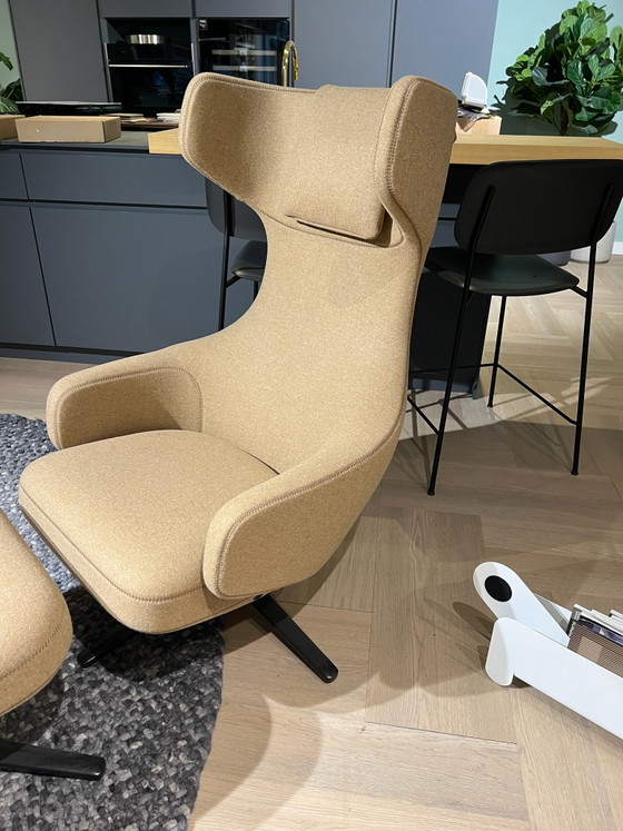 Grand Repos Vitra Con Ottoman – Poltrone, Metallo, Tessile (photo 2 of 6)