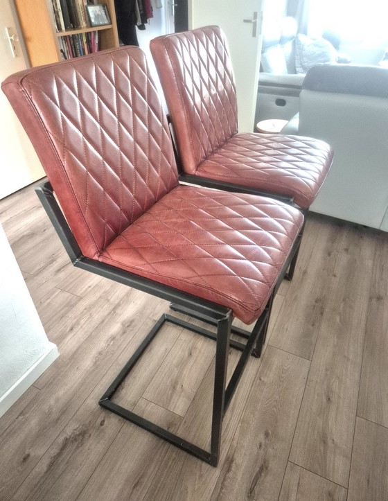 Image 1 of 2 chaises de bar - 80 cm - Collection d'art vintage