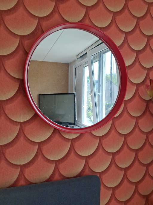 Großer Vintage-Spiegel XL, Ø 60 cm