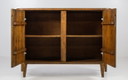 Aparador Japandi | madera maciza de mango | frontal de listones | 112 cm