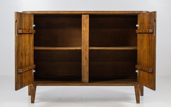 Image 1 of Japandi dressoir | massief mangohout | latten front | 112cm