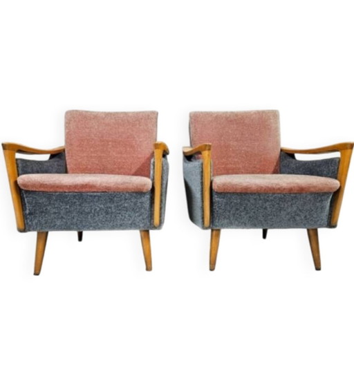 Pair of bicolor armchairs 1960