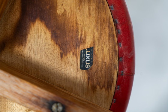 Image 1 of Sehr seltenes Hockerset von Uno & Östen Kristiansson für Luxus Vittsjö (Schweden, 1950er Jahre).