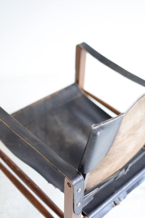 Vintage Safari Armchair, 50s/60s – Wood, Leather (photo 8 of 8)