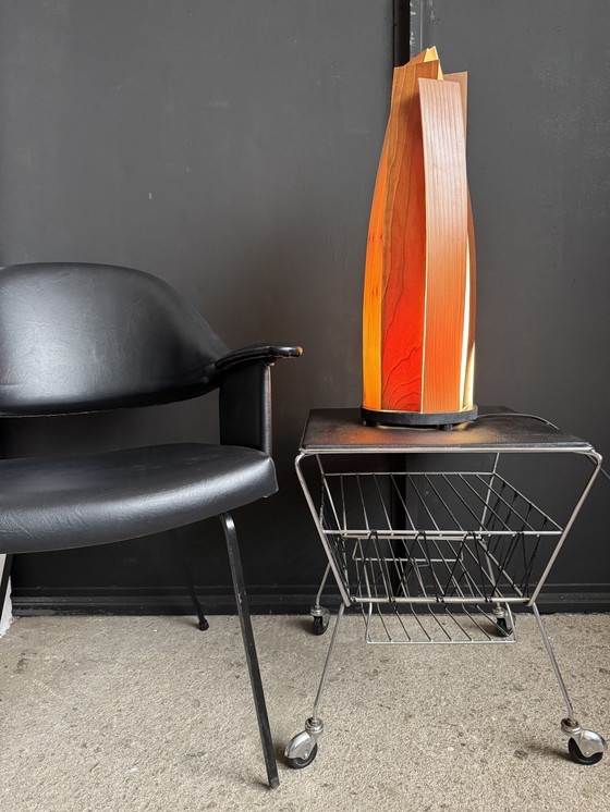 Image 1 of Lámpara de listones de madera de estilo escandinavo