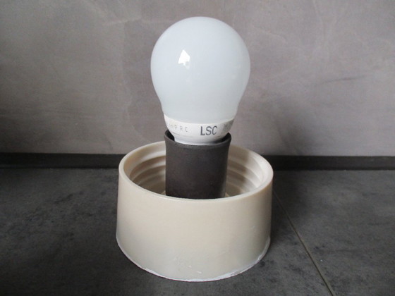 Image 1 of  Thabur plafondlamp, lichtbeige, compleet, 1938.
