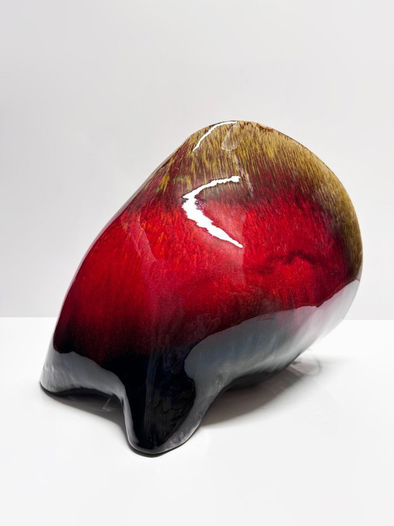 Image 1 of Vallauris ceramic seashell lamp. France, 1970s