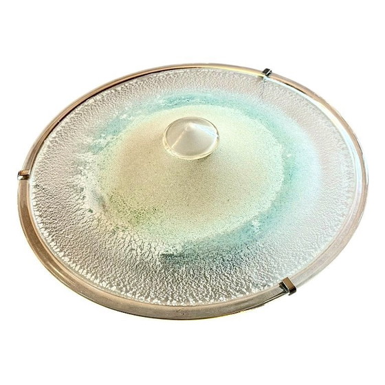 Image 1 of Lampada da parete vintage soffiata a mano, anni '80