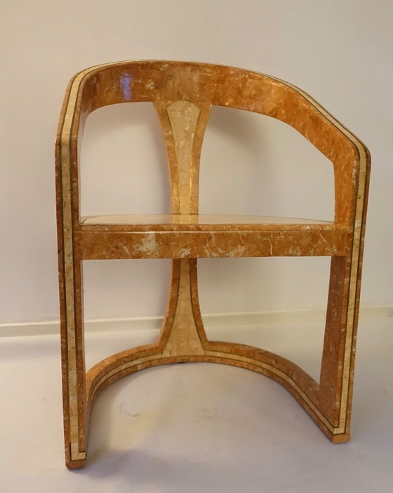 Image 1 of Conjunto de dos sillas Triancolori estilo Maitland Smith, década de 1970