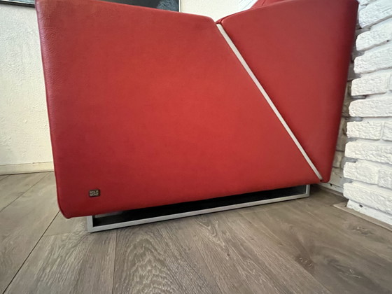 Image 1 of Rolf Benz design - model 350 design - modern - leather - red