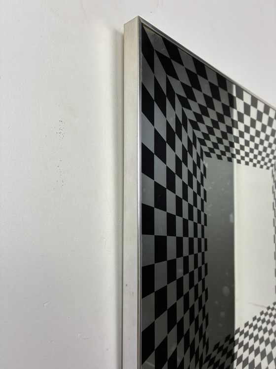 Specchio Vintage Op Art Deknudt – Chrome, Glass (photo 9 of 15)