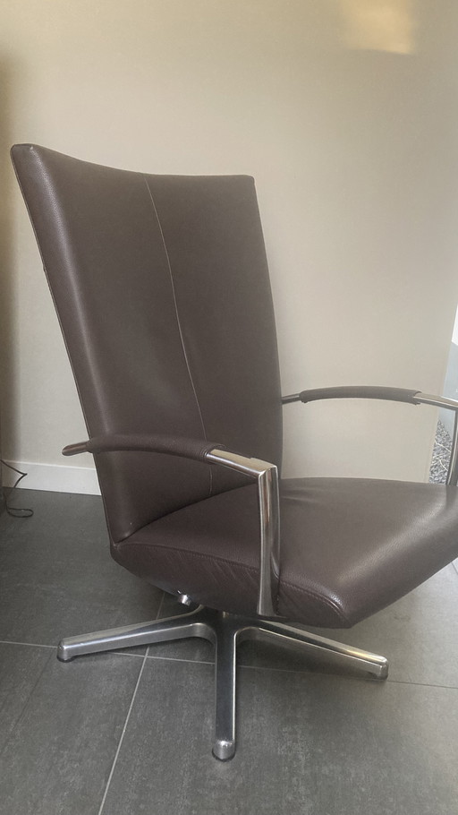 Fauteuil relax en cuir Gealux. Dossier réglable