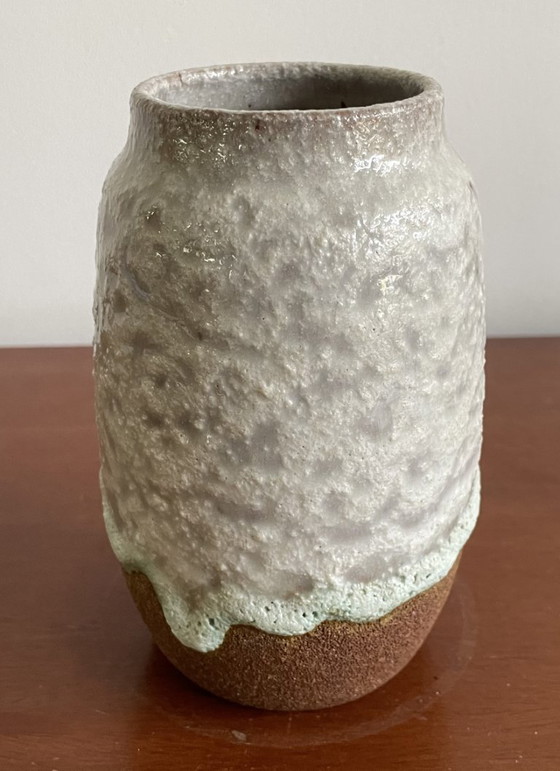 Image 1 of Poterie Het Steenuiltje Rijswijk - Vase à glaçure étincelante vintage