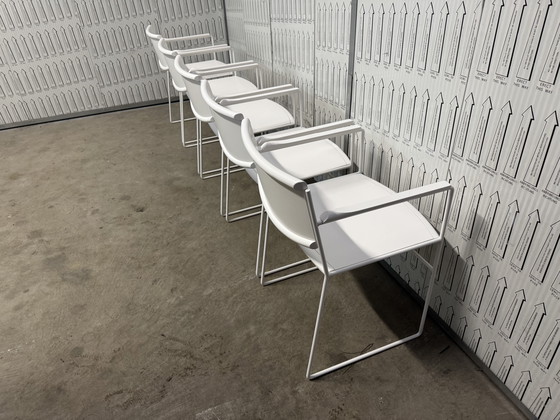 Image 1 of 5x postmodern Arco dining chairs from the 1980s
