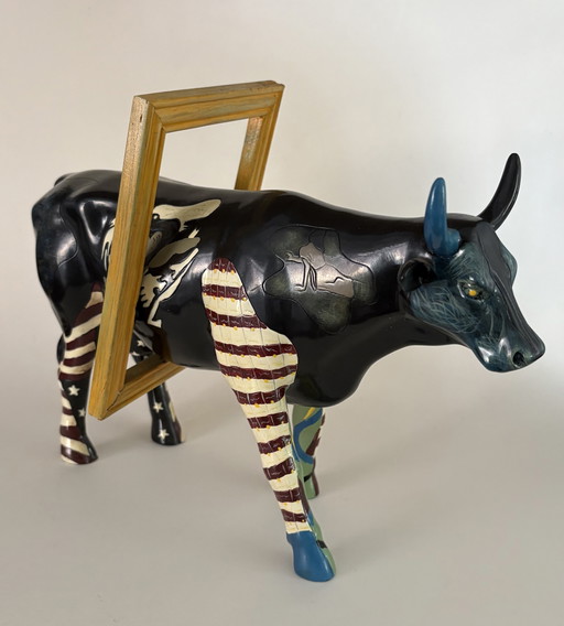Mooseum Lover, by Jody Silver Schwarz, Cow parade 2004. 