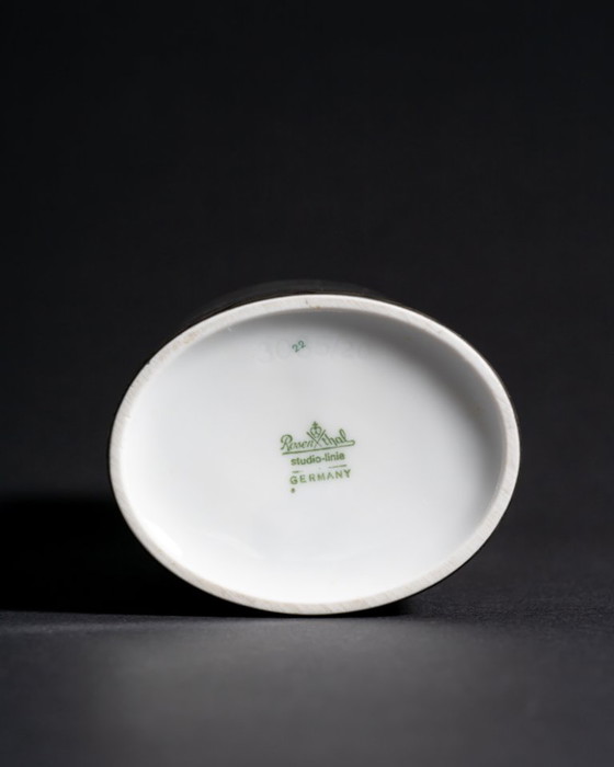 Image 1 of Glam Chic Vintage Rare Alain Le Foll × Rosenthal "Chiffon" Porcelain Vase Duo