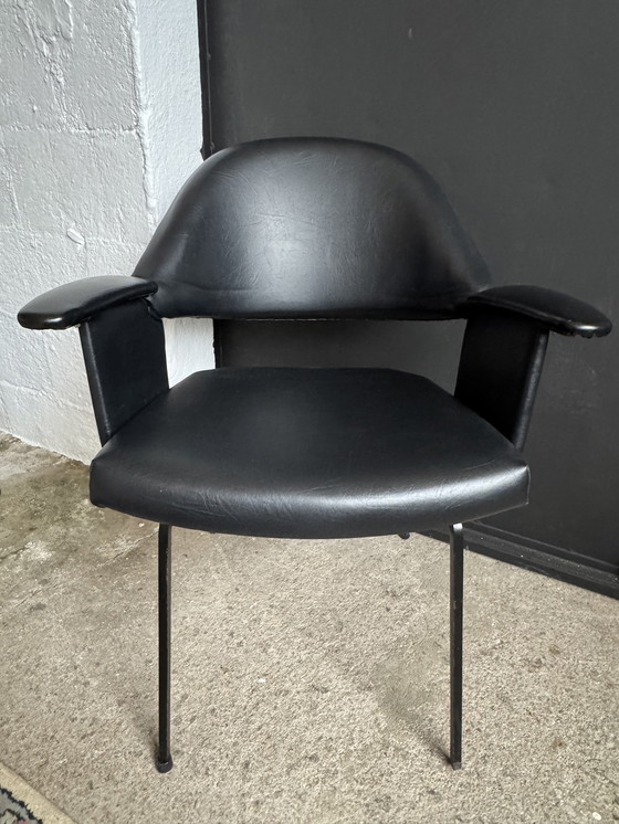 Image 1 of Black armchair from the 1950s